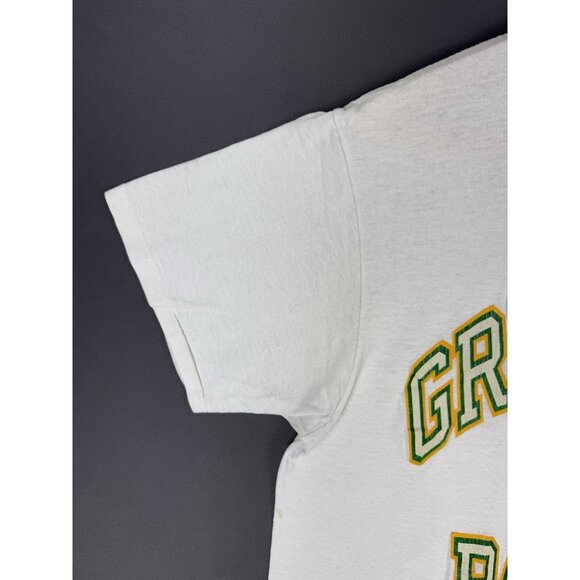 Vintage 90's Green Bay Packers NFL Football Shirt Rare White Single Stitch Large - Picture 6 of 15